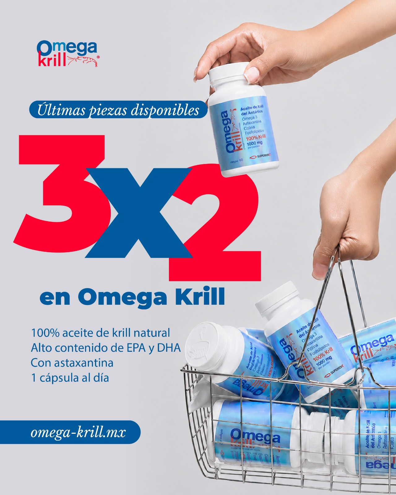 Promoción 3x2 en OmegaKrill — últimas piezas disponibles. omega-krill.mx